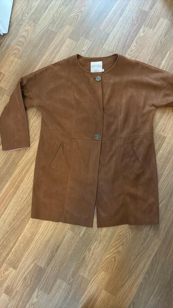 Mooie bruine imitatie suède jas XL, Bruin, Maat 46/48 (XL) of groter, Nieuw, Ophalen of Verzenden