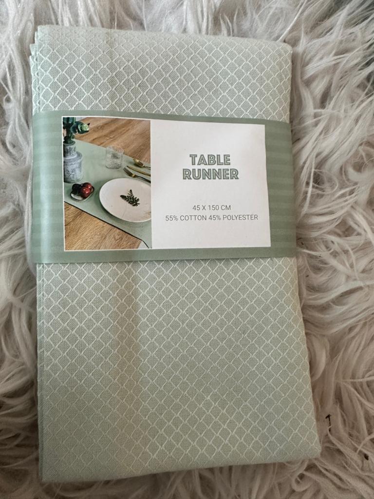 Nieuwe Tafelrunner x2 - Katoen/Polyester - Diverse Kleuren, Verzenden, Nieuw, Rechthoek