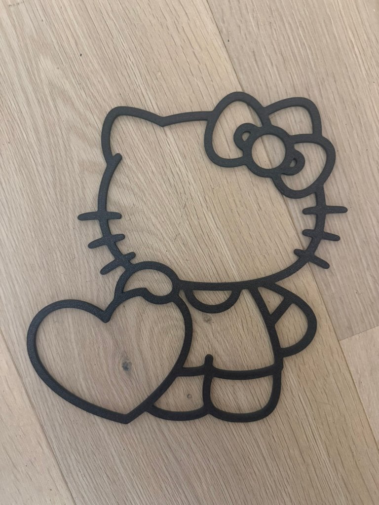 Hello Kitty, Huis en Inrichting, Verzenden, Zwart, Kunststof, Nieuw