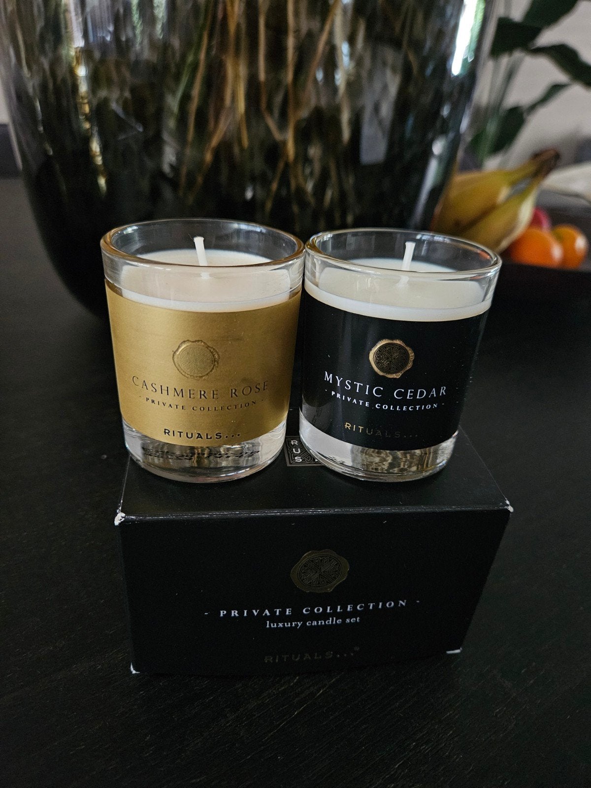 2 Rituals geurkaarsjes nieuw, Zwart, Nieuw, Ophalen of Verzenden, Glas
