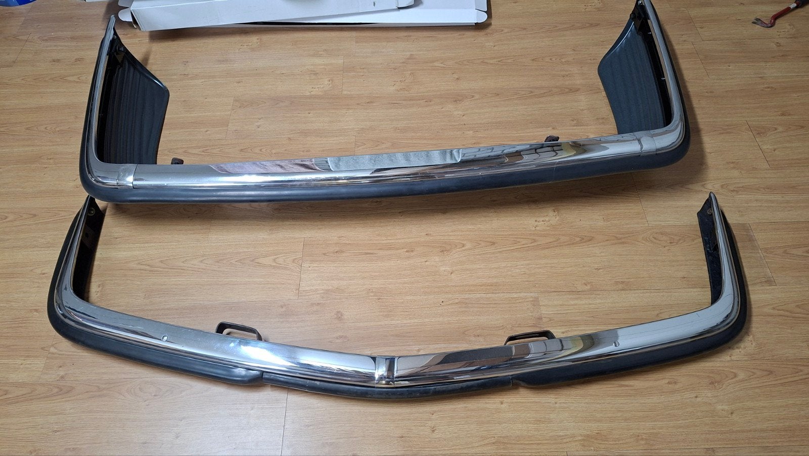 Europese bumpers Mercedes R107 W107 SL origineel top staat, Ophalen, Gebruikt, Mercedes-Benz, Bumper