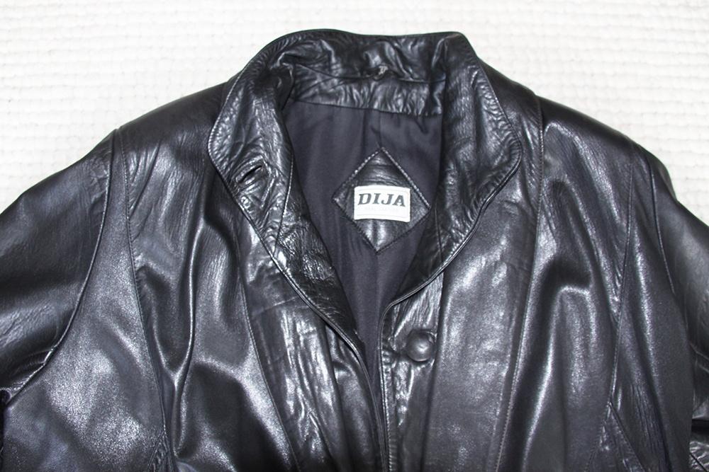 Prachtige Soepele Leren Dija Dames Jas (Maat 44) € 80,-, Dija, Zwart, Maat 42/44 (L), Ophalen of Verzenden