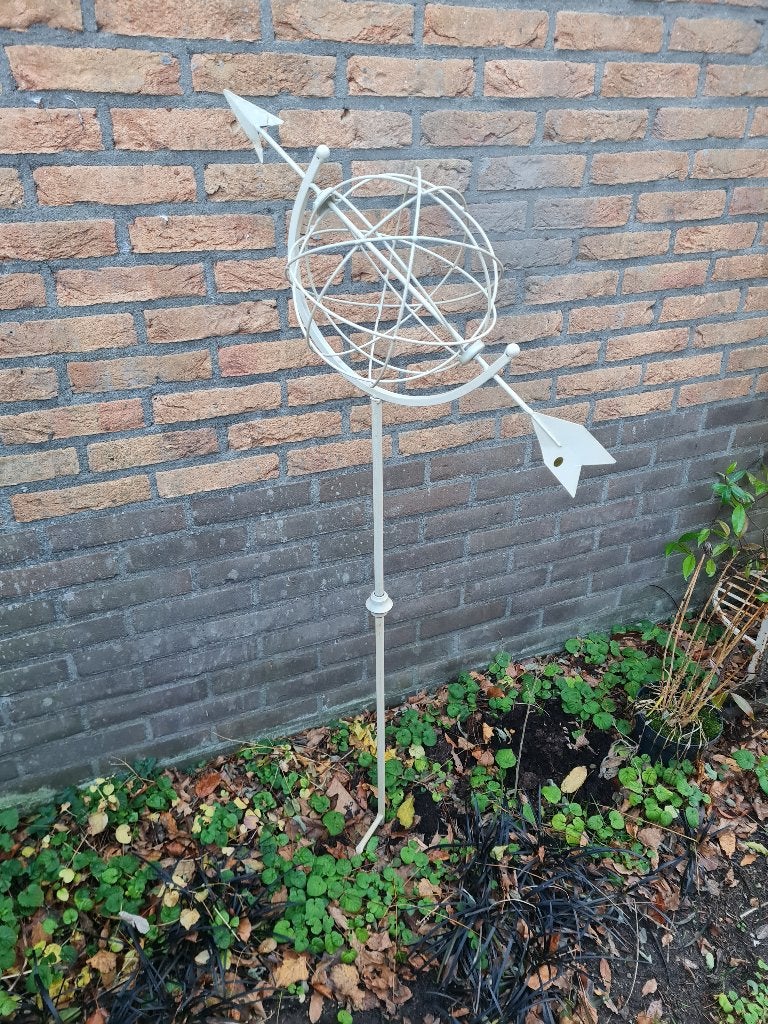 Metalen zonnewijzer op prikker p/st 9,95 op = opruiming