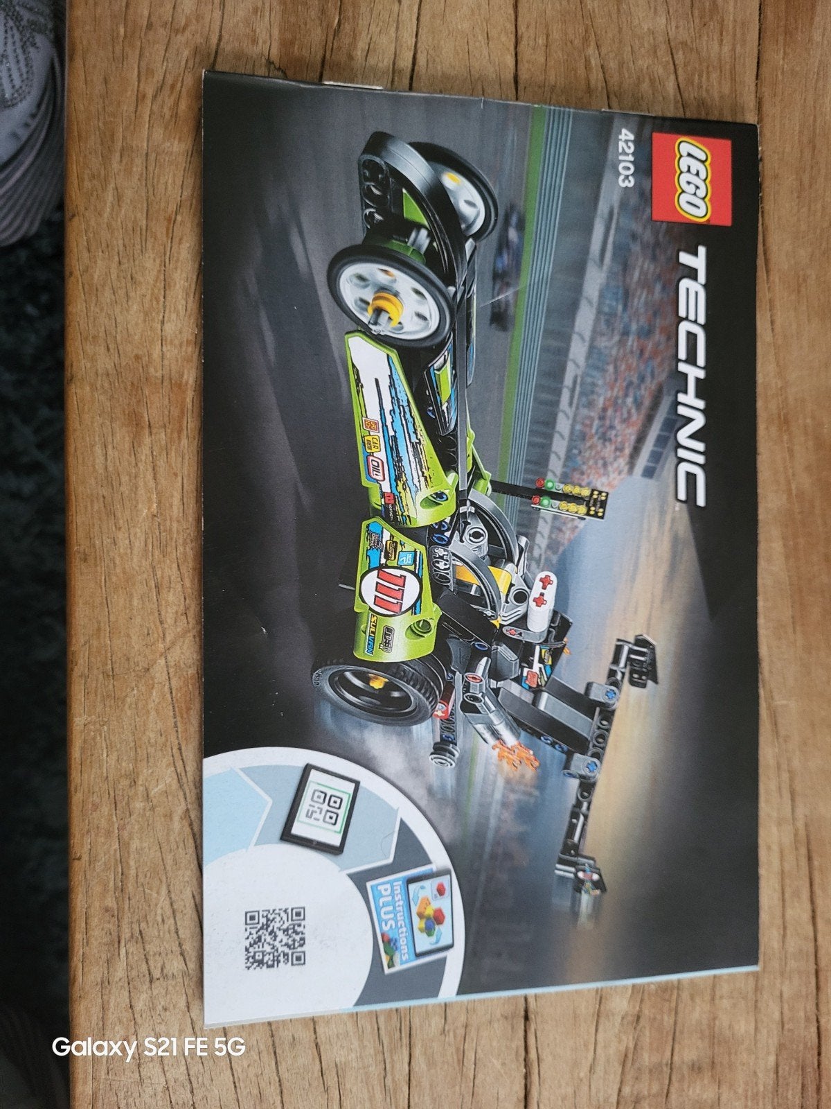 Lego Technic 42103 Dragster - Complete set met boekje, Kinderen en Baby's, Ophalen, Gebruikt, Lego, Compleet