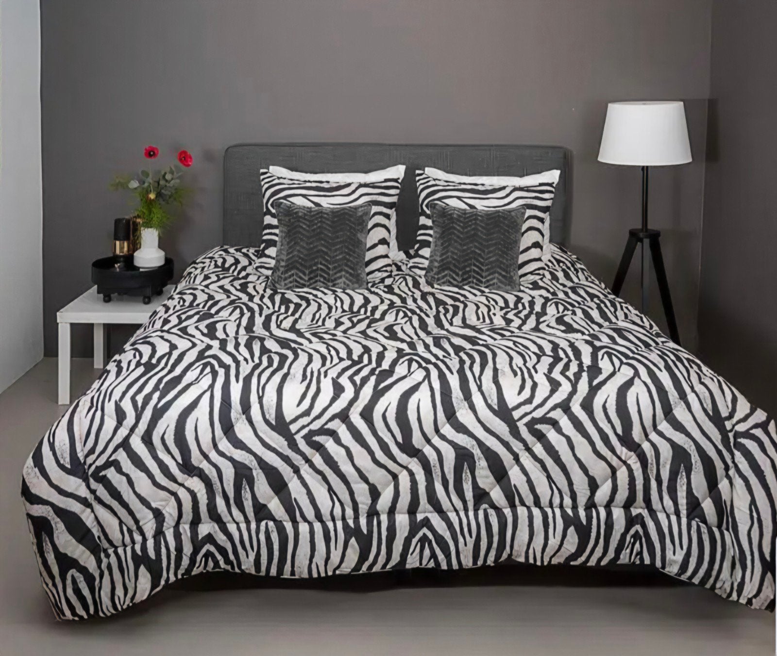 Dekbed - Zebraprint 140x200cm, Ophalen of Verzenden, Nieuw, Eenpersoons, Deken of Dekbed