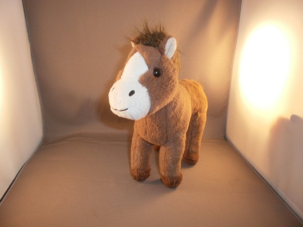 Zapf creation paard/pony 3 kleurig bruin witte snuit/bles en, Paard, Overige merken, Ophalen of Verzenden, Zo goed als nieuw