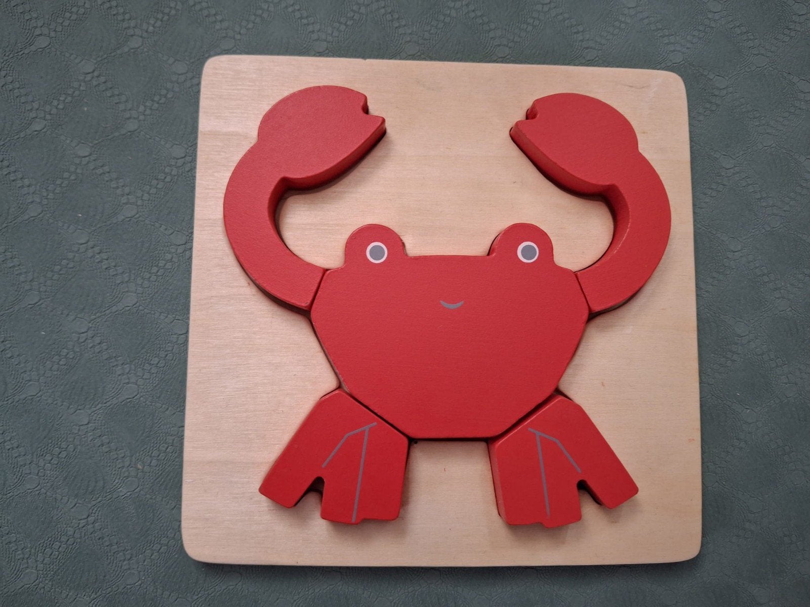 Puzzel Krab, Hema, Kinderen en Baby's, Gebruikt, Ophalen of Verzenden, Van hout, Minder dan 10 stukjes