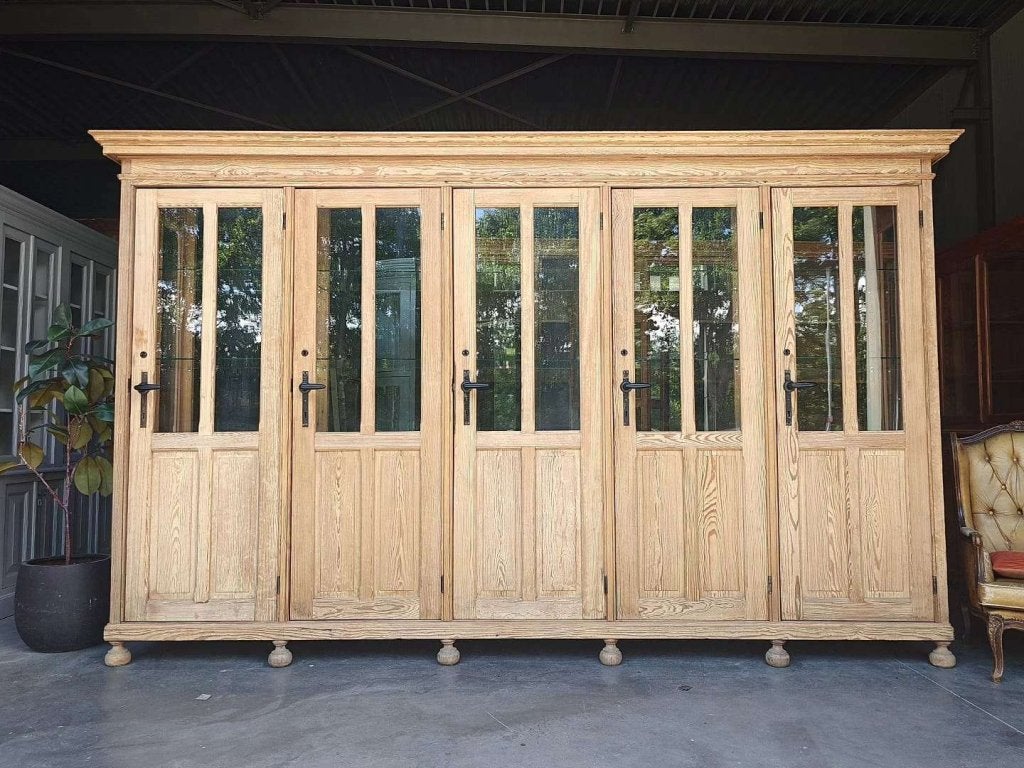 Wauw! Geweldige antieke wandkast 379cm | Oud grenen  #4919, Ophalen of Verzenden