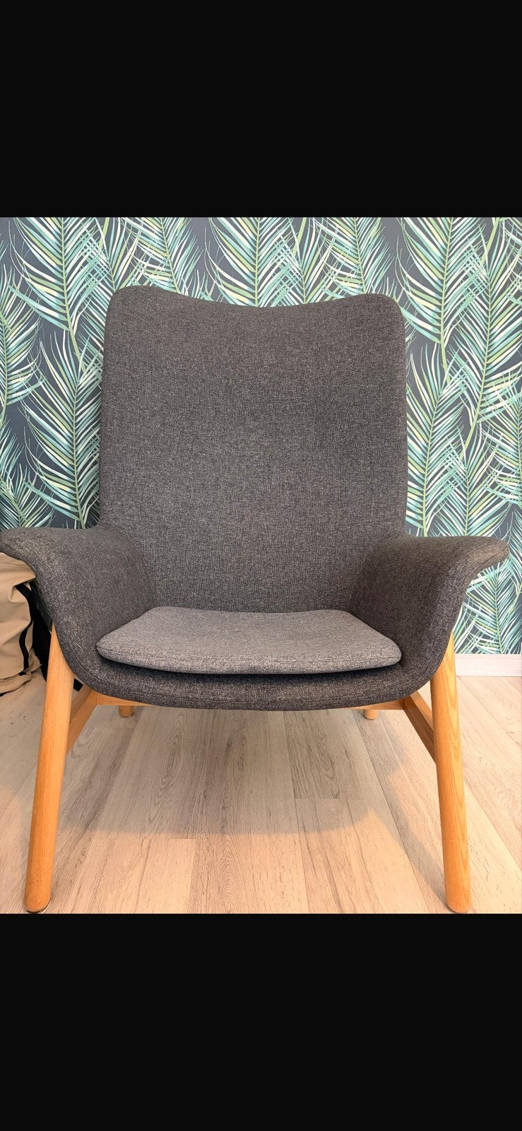 Grote IKEA stoel - Comfortabele fauteuil, Huis en Inrichting, Ophalen, Gebruikt, Hout, Eén