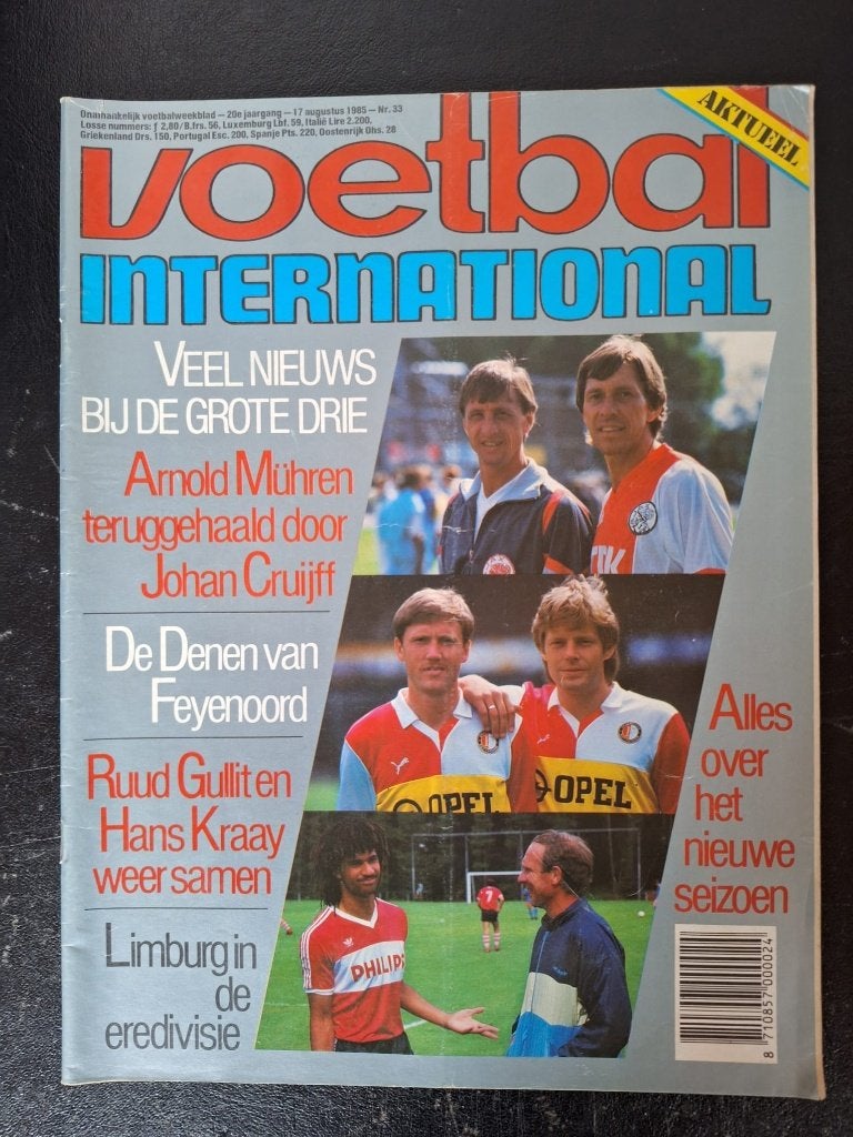 Voetbal International – Seizoensgids 1985/86 (+ poster Ajax), Ophalen of Verzenden, Zo goed als nieuw, Overige binnenlandse clubs