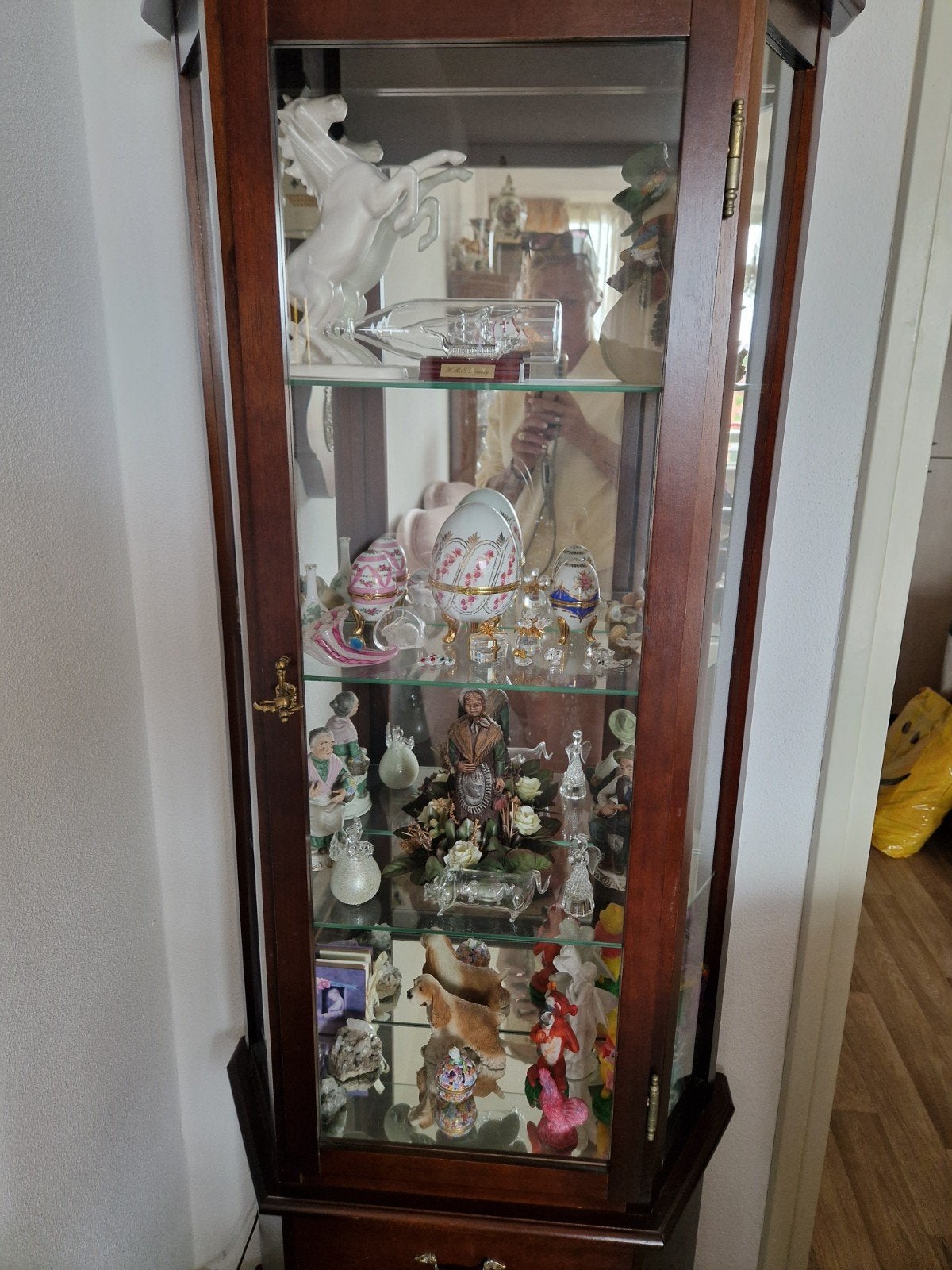 Klassieke / antieke vitrinekast met verlichting, Ophalen, Gebruikt, 25 tot 50 cm, 50 tot 100 cm