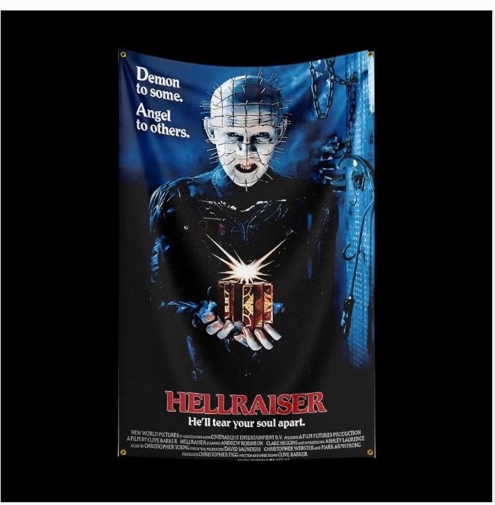 Grote vlaggen Hellraiser (150x90cm), Ophalen of Verzenden, Nieuw