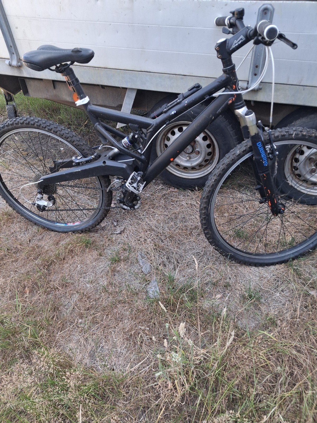 Gebruikte MTB met aluminium frame en vering, Ophalen