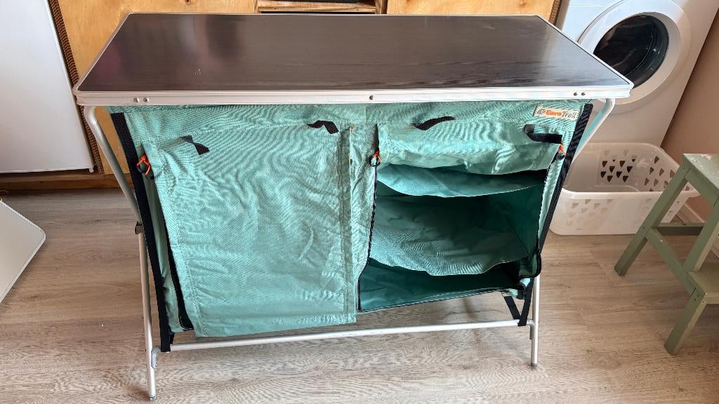 Eurotrail Campingkast Brocas 110x52x90cm Aluminium, Ophalen, Zo goed als nieuw, Campingkast