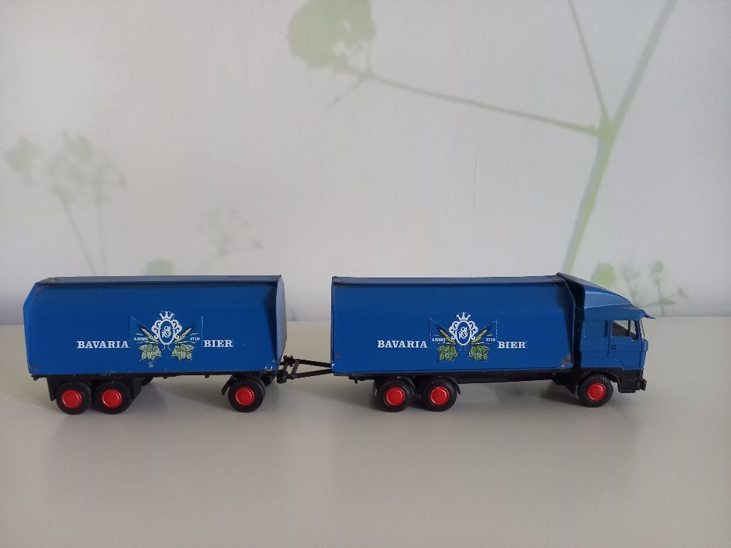 Daf 3300 bakwagen met aanhanger Bavaria, Ophalen of Verzenden, Gebruikt, Bus of Vrachtwagen, Lion Toys