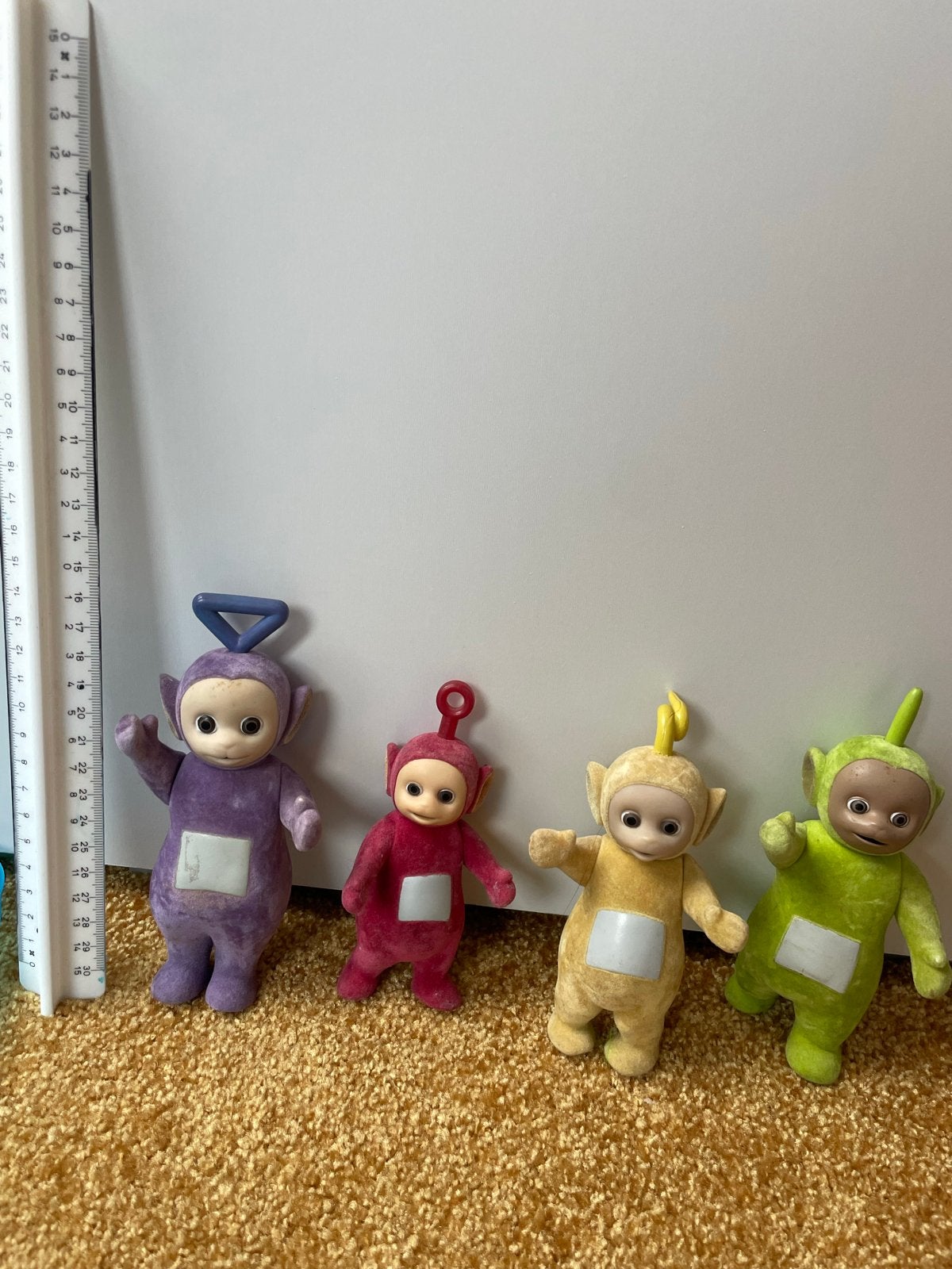 Teletubbies speelfiguren set - Tinky Winky, Po, Laa-Laa, Dip, Verzenden, Gebruikt