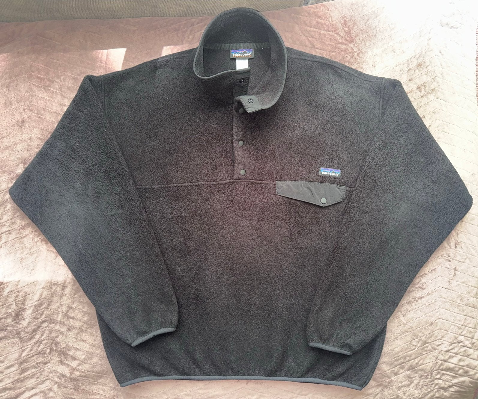 Patagonia Synchilla Snap-T Fleece Pullover, Kleding | Heren, Ophalen of Verzenden, Zo goed als nieuw, Maat 52/54 (L), Zwart