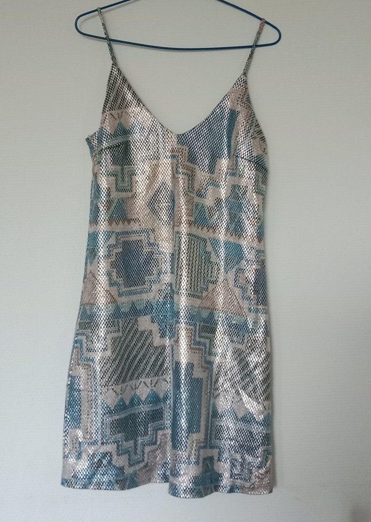 Elegante Desigual Jurk, Kleding | Dames, Zo goed als nieuw, Boven de knie, Meerkleurig, Verzenden