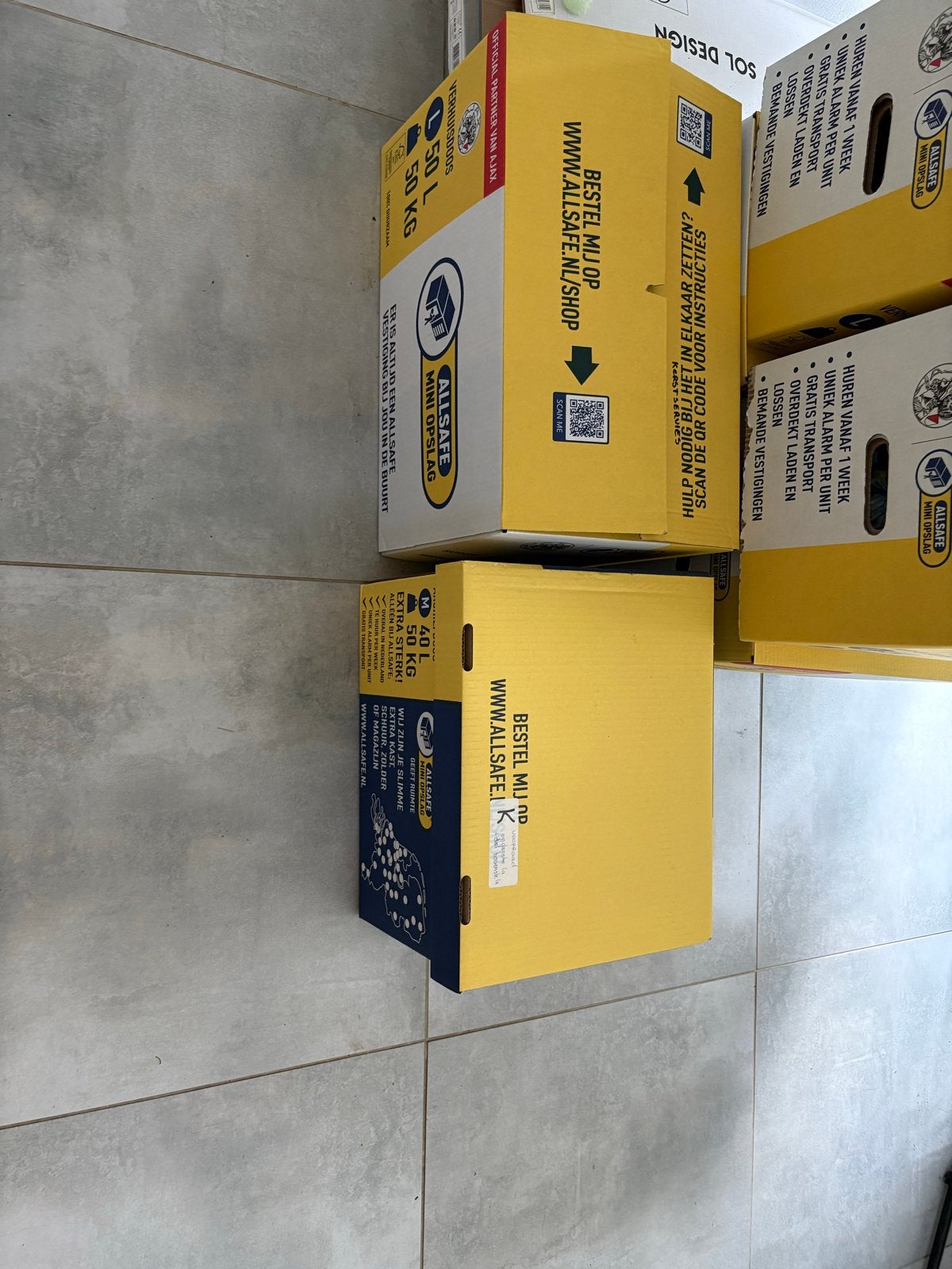 Verhuisdozen: 4x maat L en 10x boekendozen, Ophalen, 40 tot 60 cm, 50 tot 75 cm, 35 tot 50 cm
