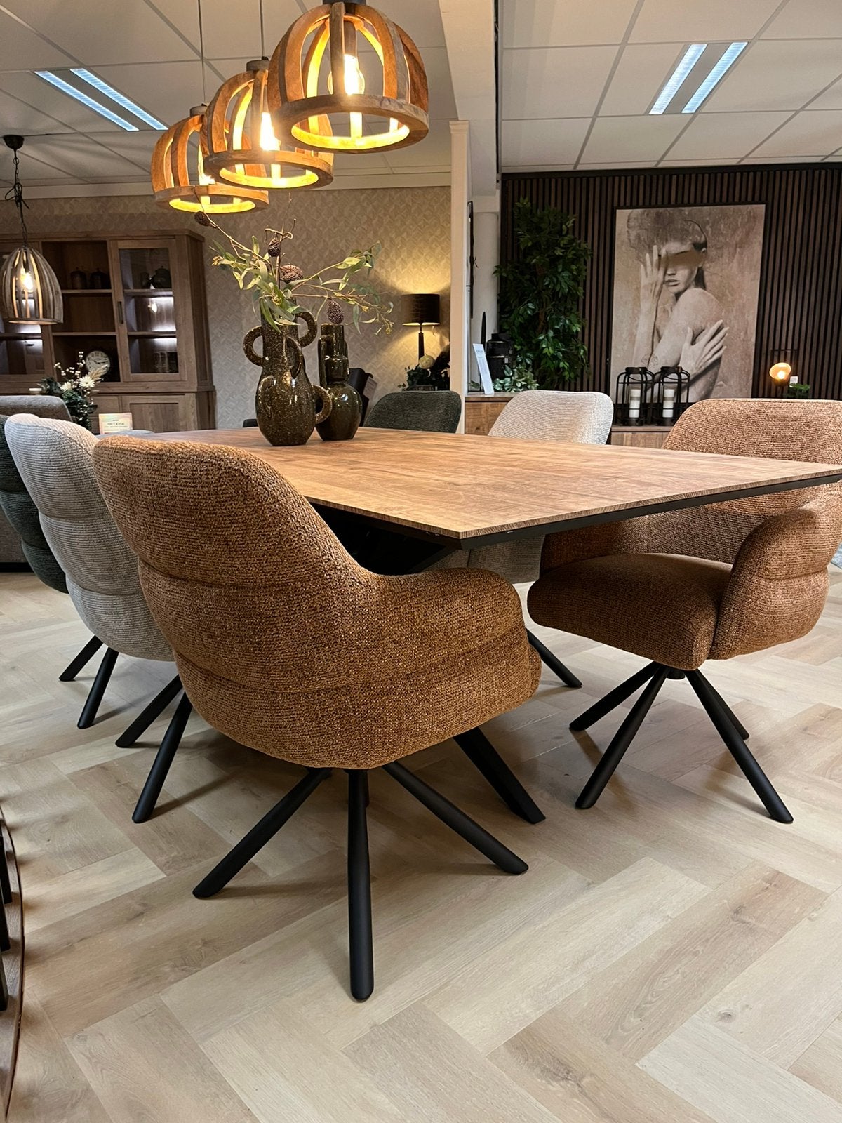 Nieuwe draaibare eetstoelen in 3 actuele kleuren. prijs /st, Ophalen, Nieuw, Vijf, Zes of meer stoelen, Stof