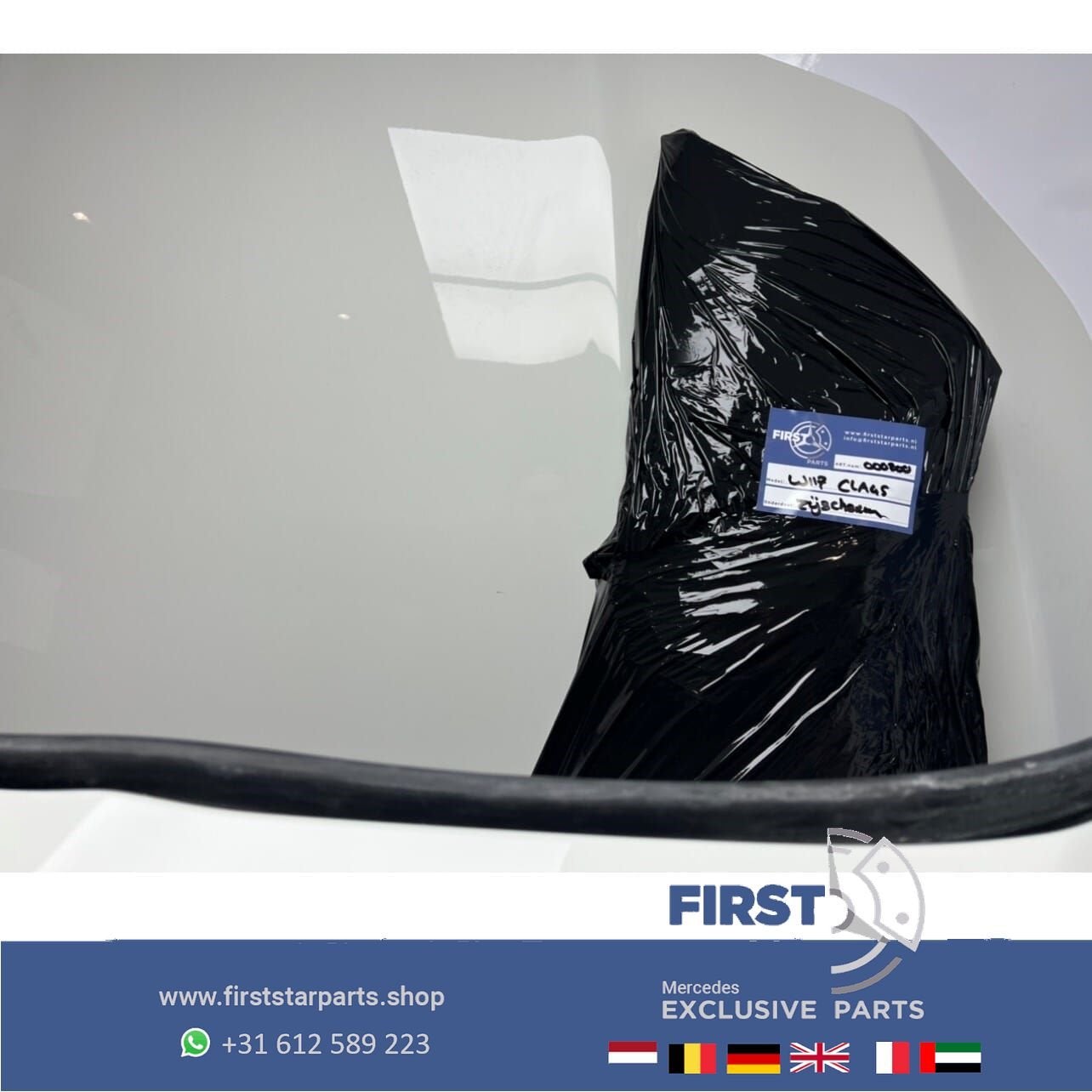W117 Pre-Facelift AMG Voorkop Mercedes CLA 2015 Front wit Vo, Auto-onderdelen, Carrosserie en Plaatwerk, Gebruikt, -, Voor, Ophalen of Verzenden