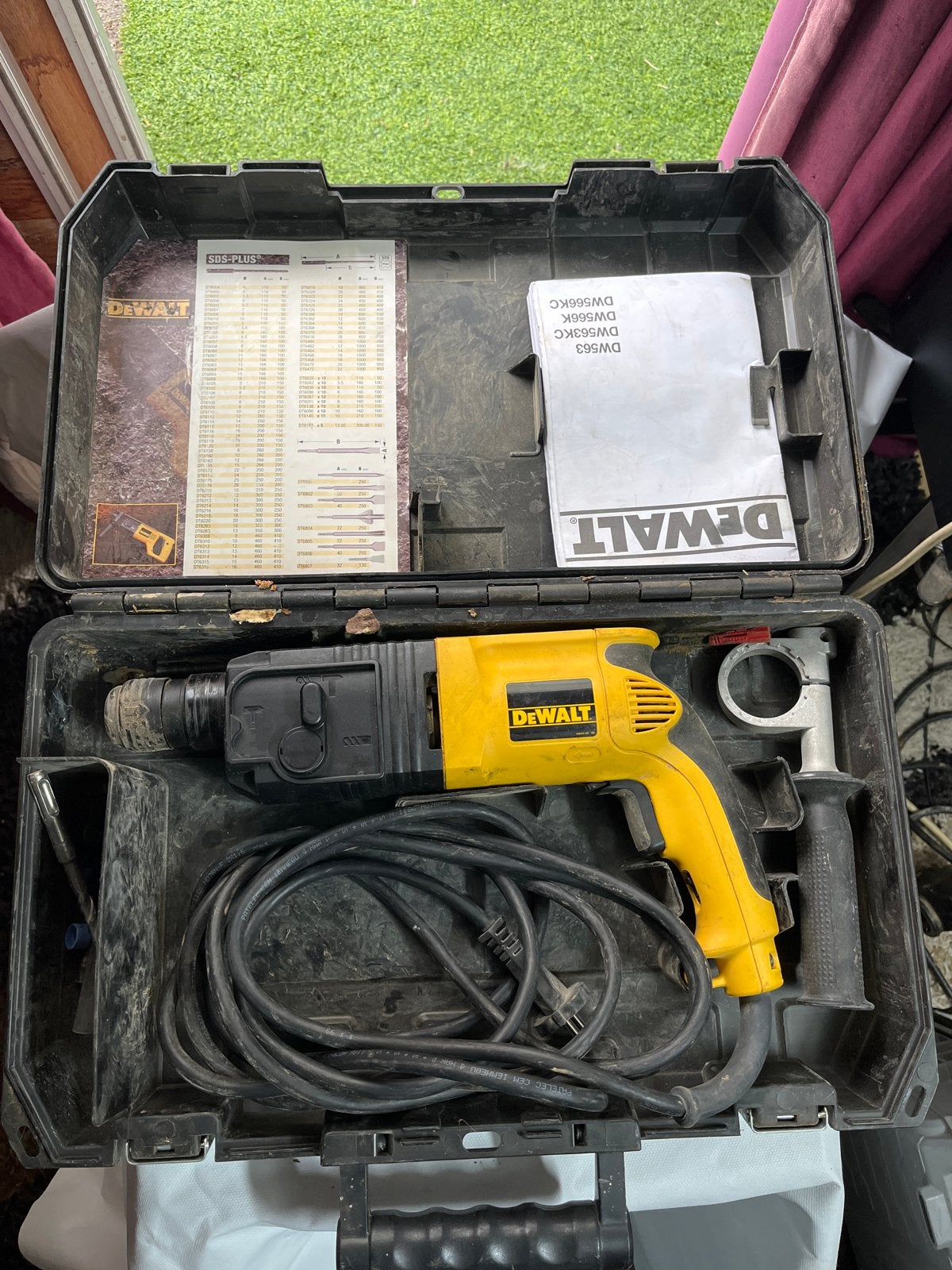 DeWalt DW 566-QS Boorhamer 650W - Gebruikt, Boor- en/of Breekhamer, Ophalen of Verzenden, Klopboormechanisme, Gebruikt