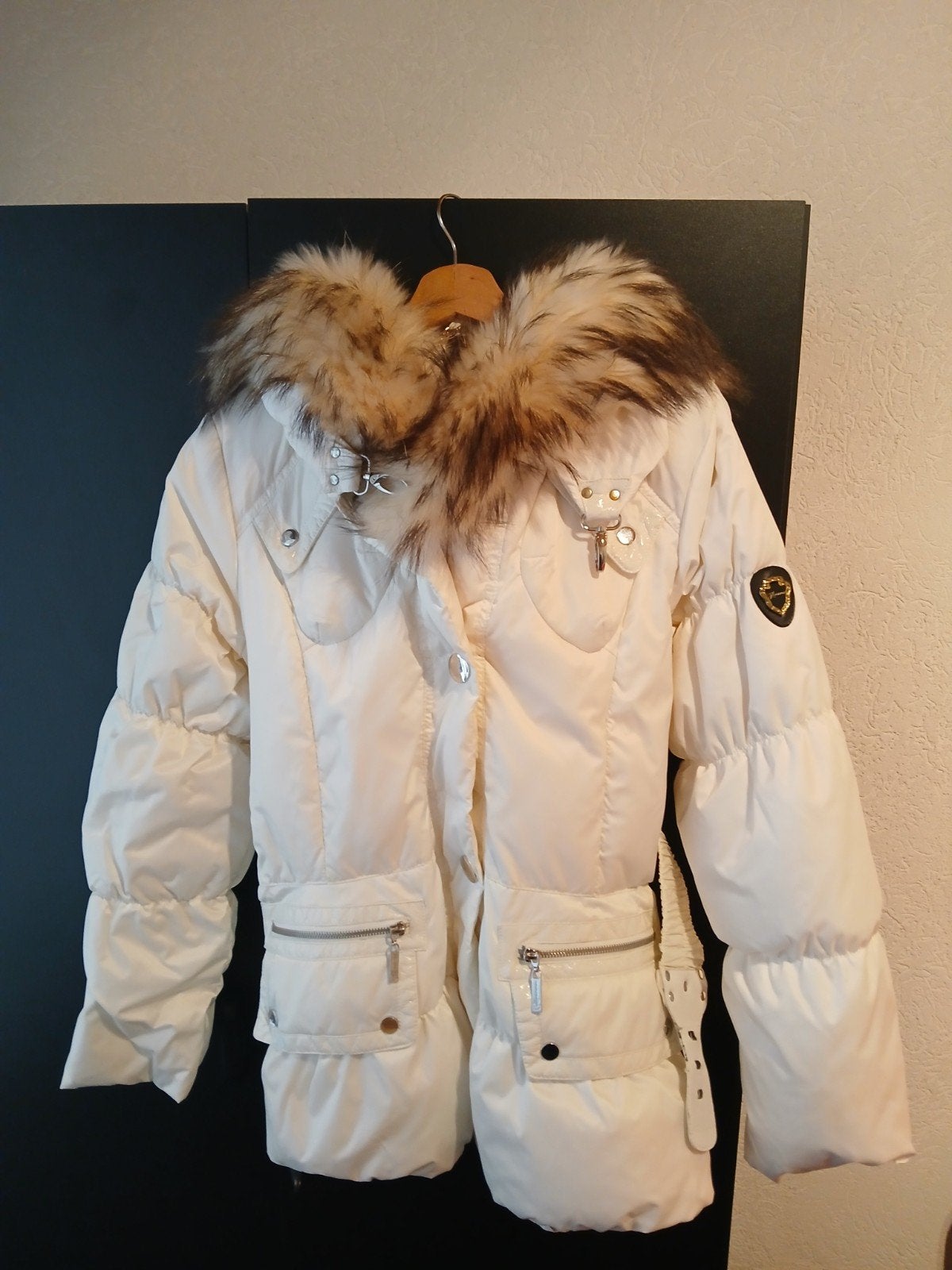 Prachtige winterjas met bontkraag van Glamoures, Zwart, Maat 42/44 (L), Ophalen of Verzenden, Zo goed als nieuw