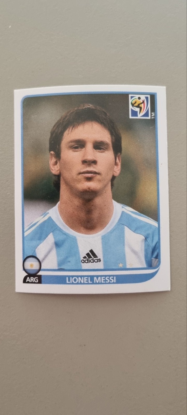 Panini WK 2010 - Lionel Messi, Verzamelen, Sportartikelen en Voetbal, Ophalen of Verzenden, Zo goed als nieuw, Buitenlandse clubs