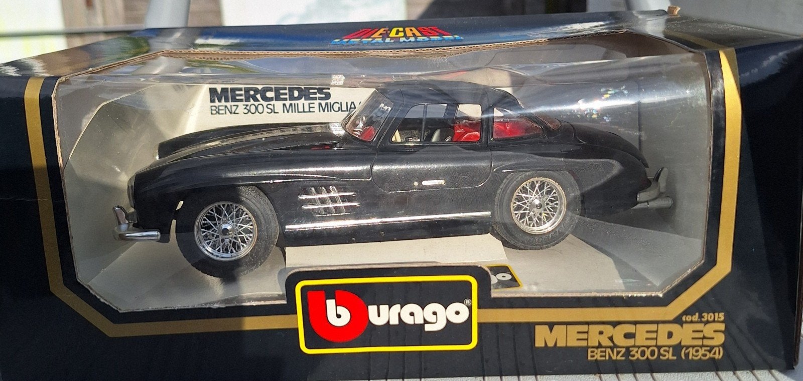 burago mercedes 300sl 1954  (LEES TEKST), Ophalen of Verzenden, Zo goed als nieuw, Auto, Bburago