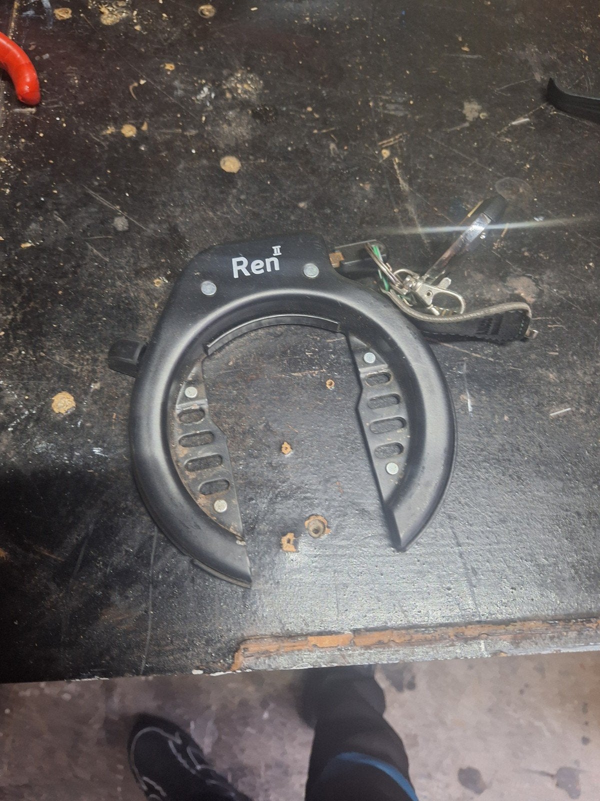 Ren II Ringslot met 1 sleutel, Ophalen, Zo goed als nieuw, Ringslot