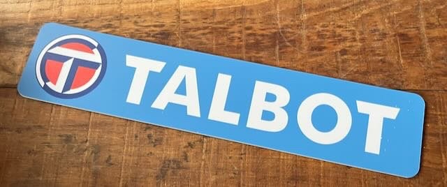 TALBOT  showroom  kentekenplaat - reclamebord kunststof, Ophalen of Verzenden, Zo goed als nieuw, Auto's