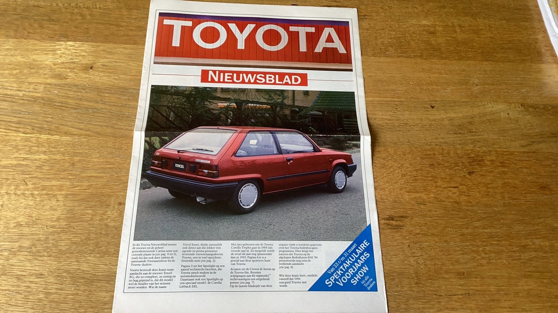 Toyota Nieuwsblad -1984, Ophalen of Verzenden, Gelezen, Toyota