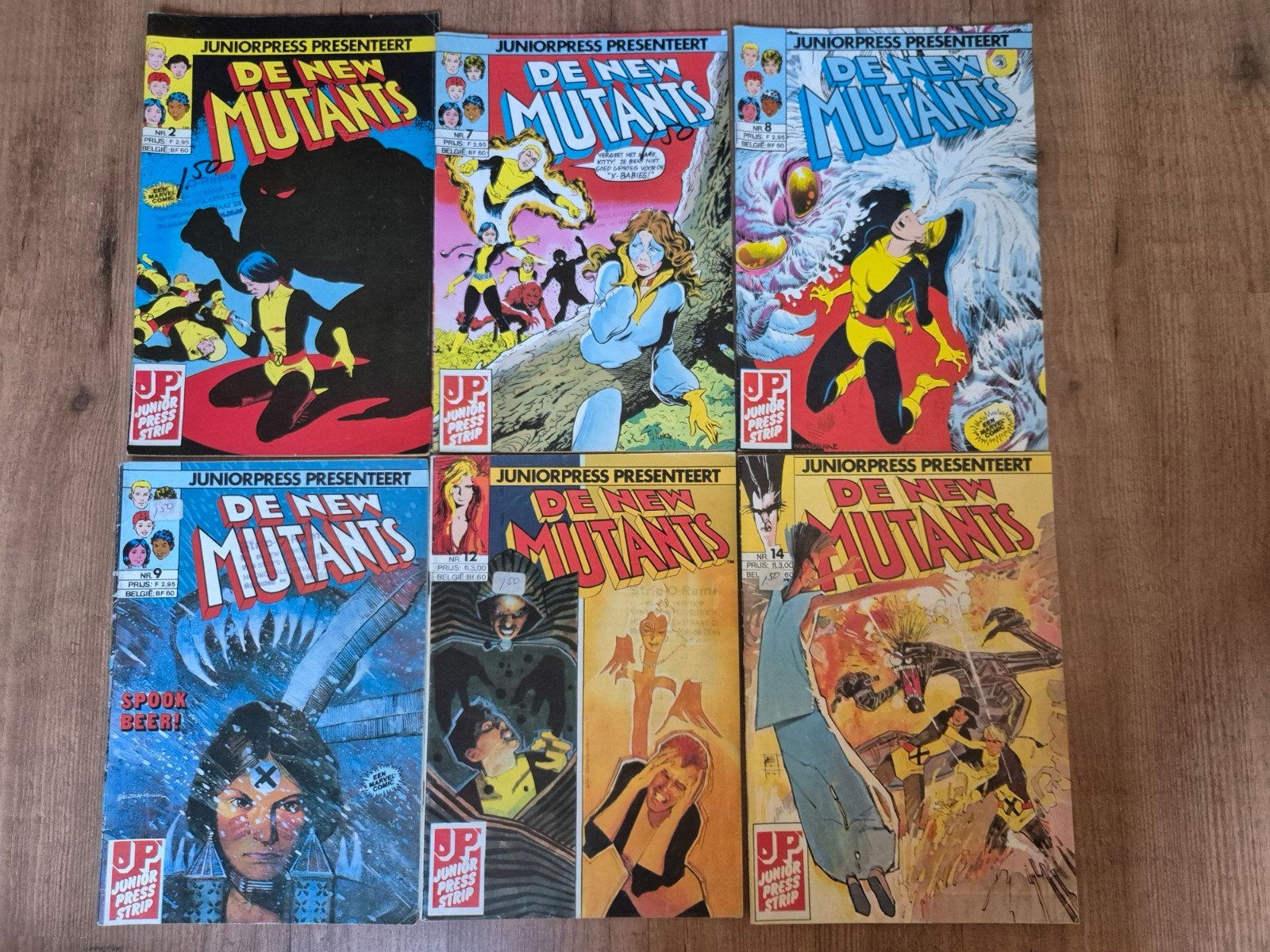 De New Mutants (6x) - Junior Press Presenteert nrs 2, 7, 8,, Boeken, Meerdere comics, Verzenden, Gelezen, Europa