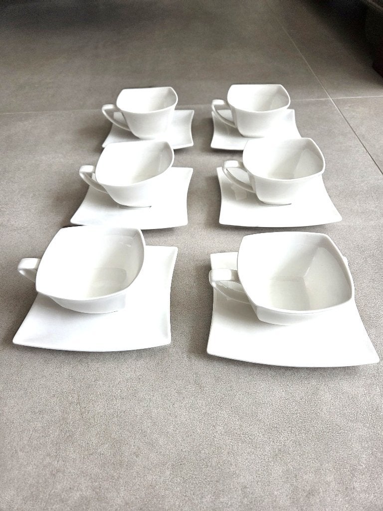 Karaca Coffee Cup Set, 6 Person, 120 ml, Huis en Inrichting, Ophalen of Verzenden, Zo goed als nieuw, Overige stijlen, Kop(pen) en/of Schotel(s)