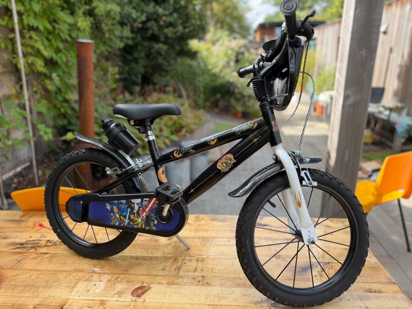 Star Wars Kinderfiets 16 inch met zijwielen, Ophalen, Zijwieltjes, 16 tot 20 inch, Velgrem