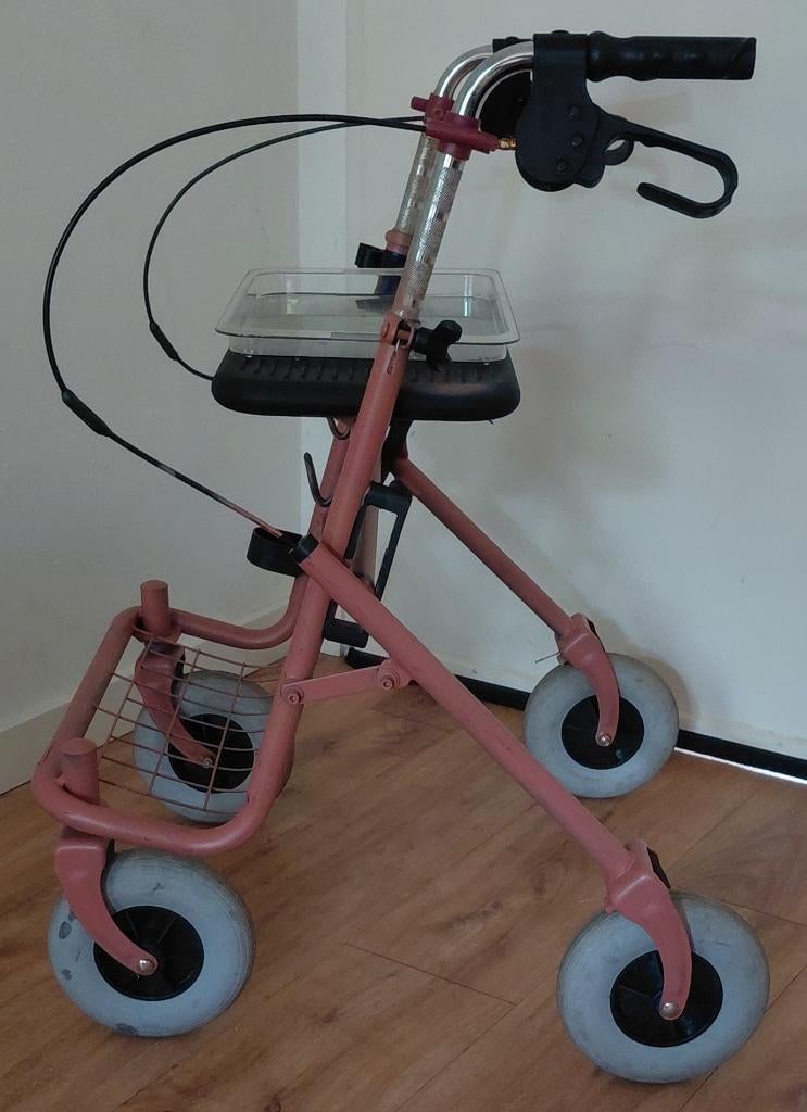 Rollator merk Provo Premis + dienblad, Diversen, Rollators, Ophalen, Opvouwbaar, Gebruikt