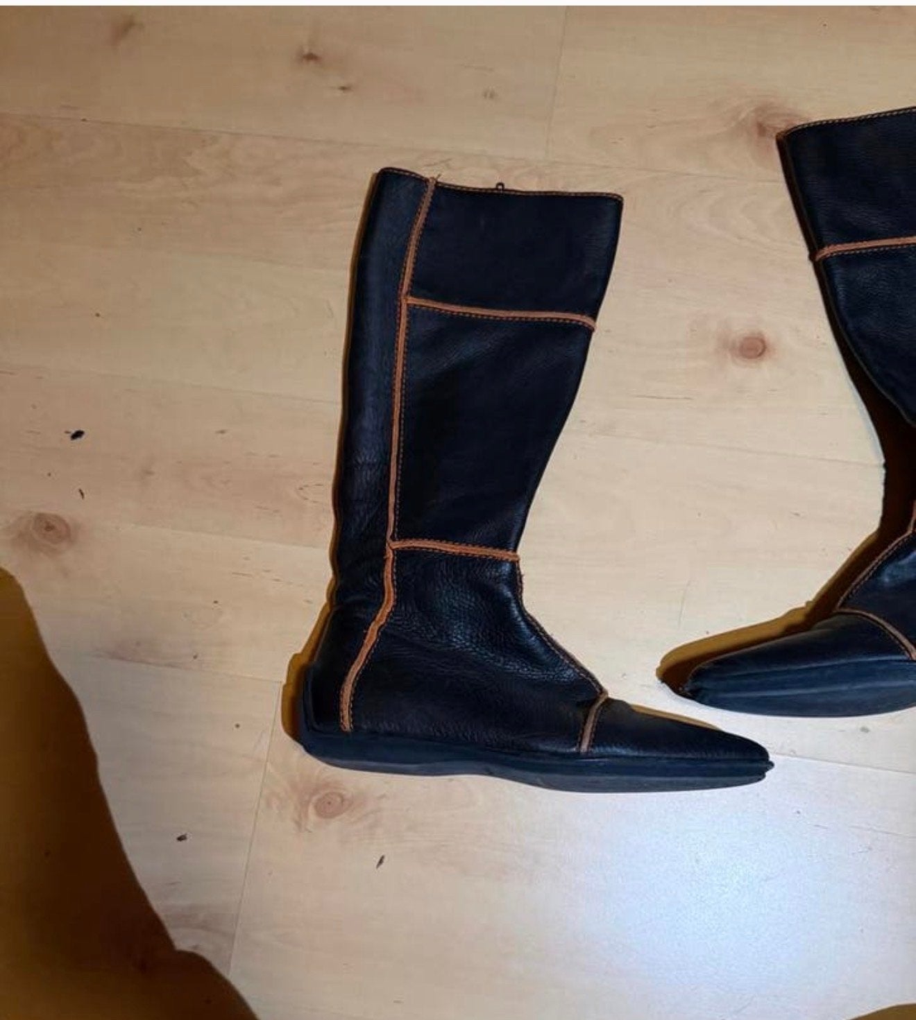 Elegante Pons Quintana leren laarzen - Maat 37, Ophalen of Verzenden, Gedragen, Zwart, Hoge laarzen