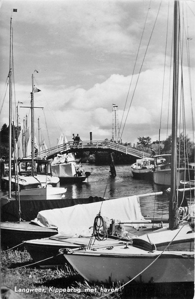 702-069-035 Langweer Kippebrug, Verzenden, Voor 1920, Friesland