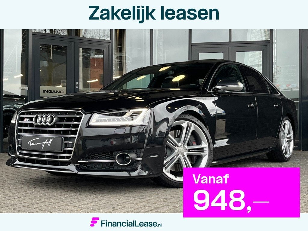 Audi S8 4.0 TFSI S8 Q. PL+ - SCH/KANT.DAK - BOSE - VOLL. HIS, Automaat, Gebruikt, 8 cilinders, Zwart