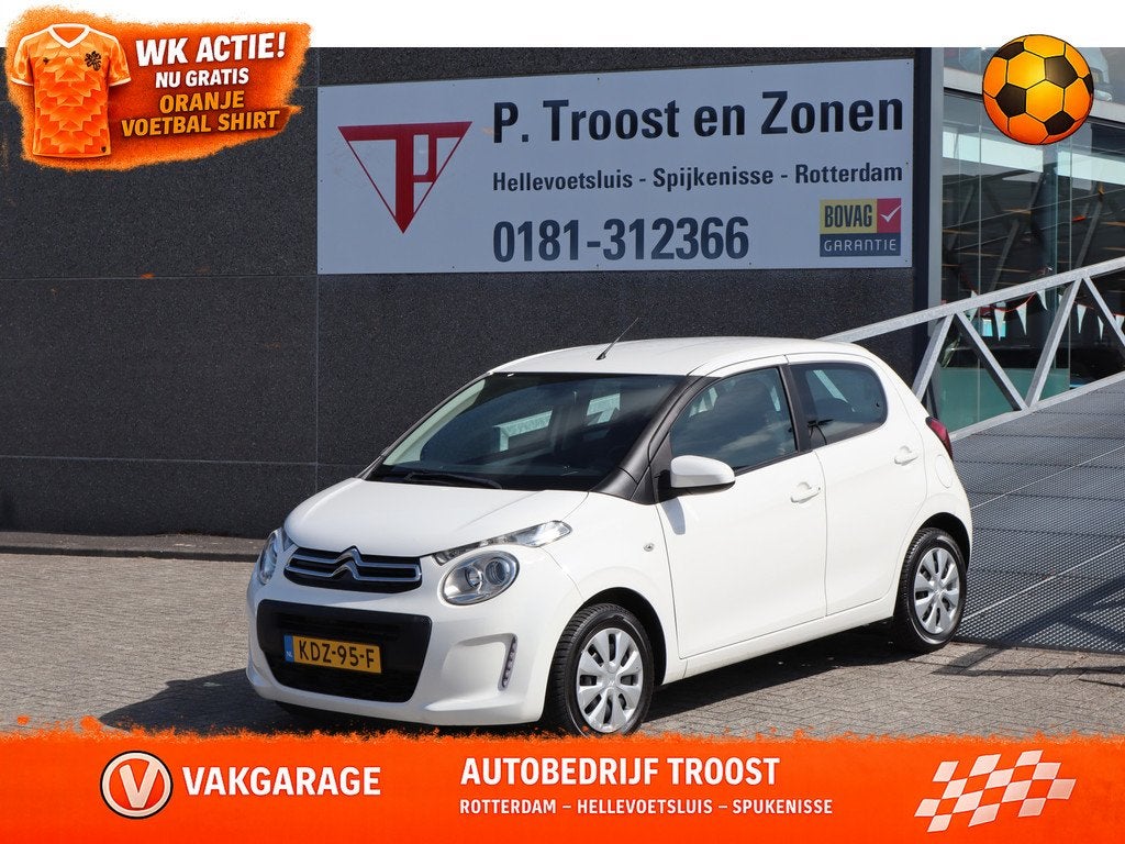 Citroën C1 1.0 VTi Dealeronderhouden! Airco/DAB radio/Bluet, Voorwielaandrijving, 12 maanden, Stof, Gebruikt