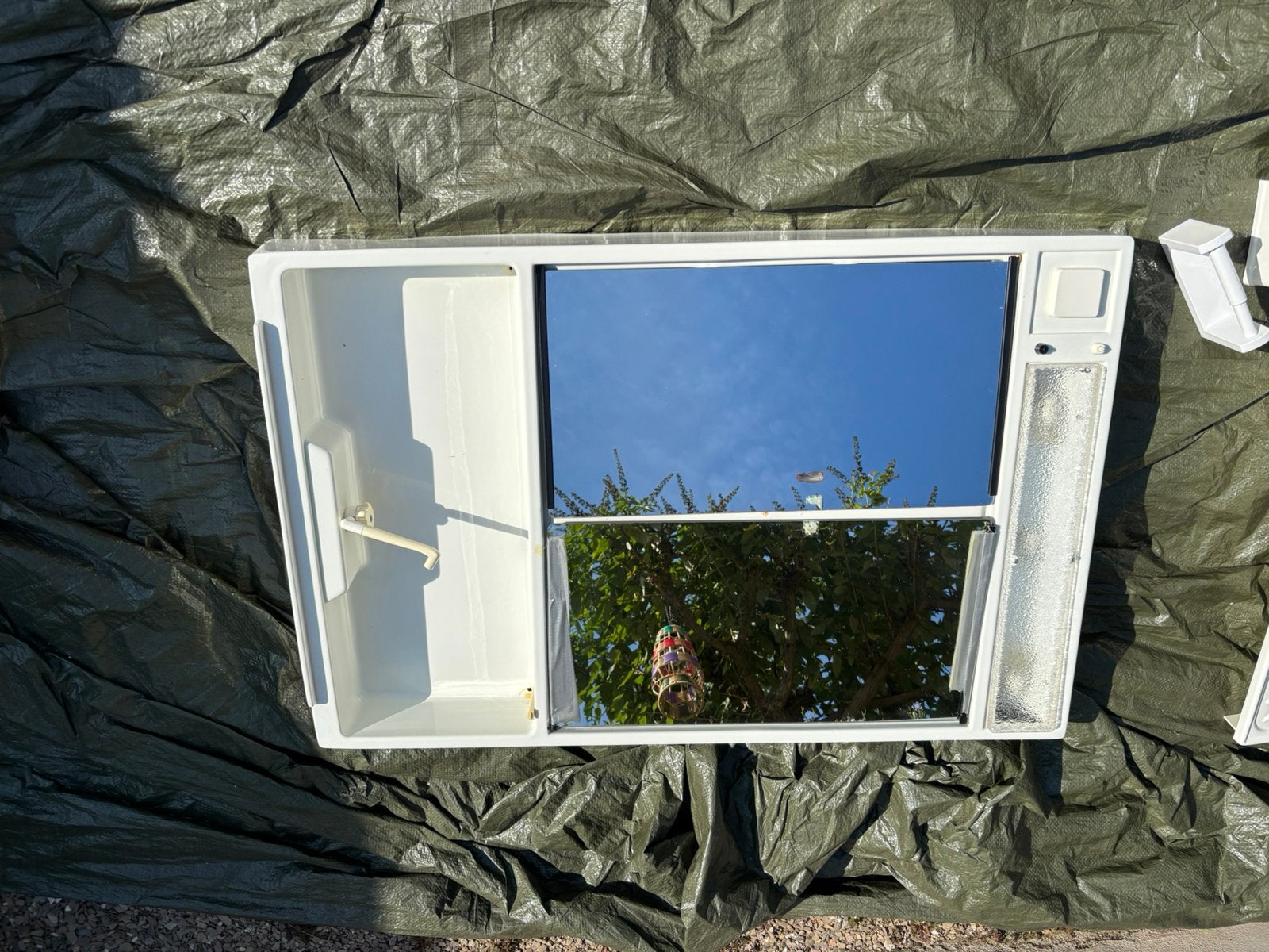 Wasbak met wandmeubel voor toilet caravan, Ophalen, Gebruikt