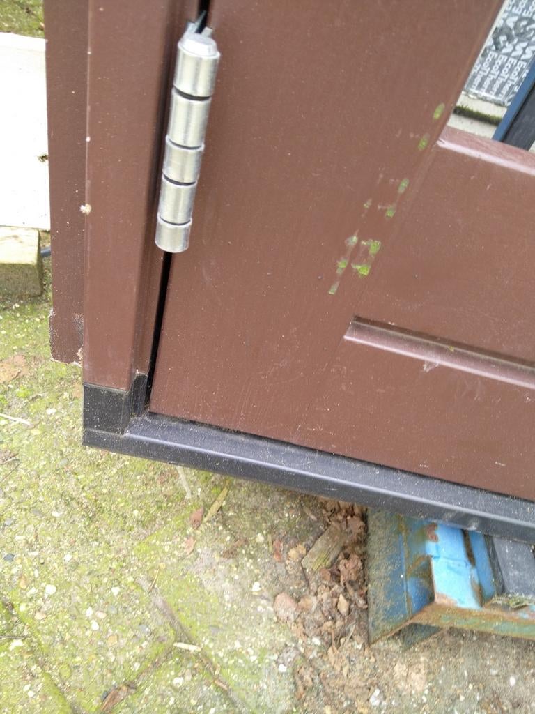 2 sets Kozijn met dubbele tuindeuren (hoog), Nieuw, Ophalen of Verzenden, Buitendeur, Hout