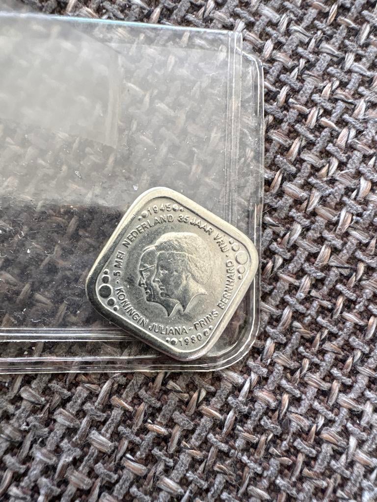 5 cent munt 1980 - 35 jaar vrijheid, Ophalen of Verzenden, Koningin Juliana, Overige waardes, Losse munt