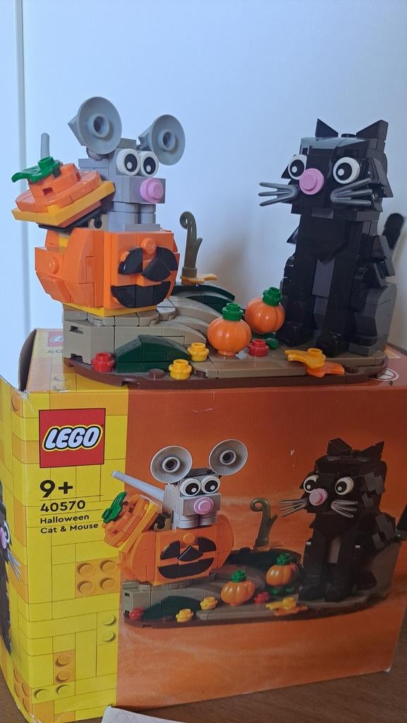 Lego halloween cat & mouse 40570, Ophalen of Verzenden, Gebruikt