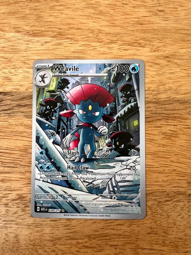 Weavile (ASC 228) Ascended Heroes, Ophalen of Verzenden, Zo goed als nieuw