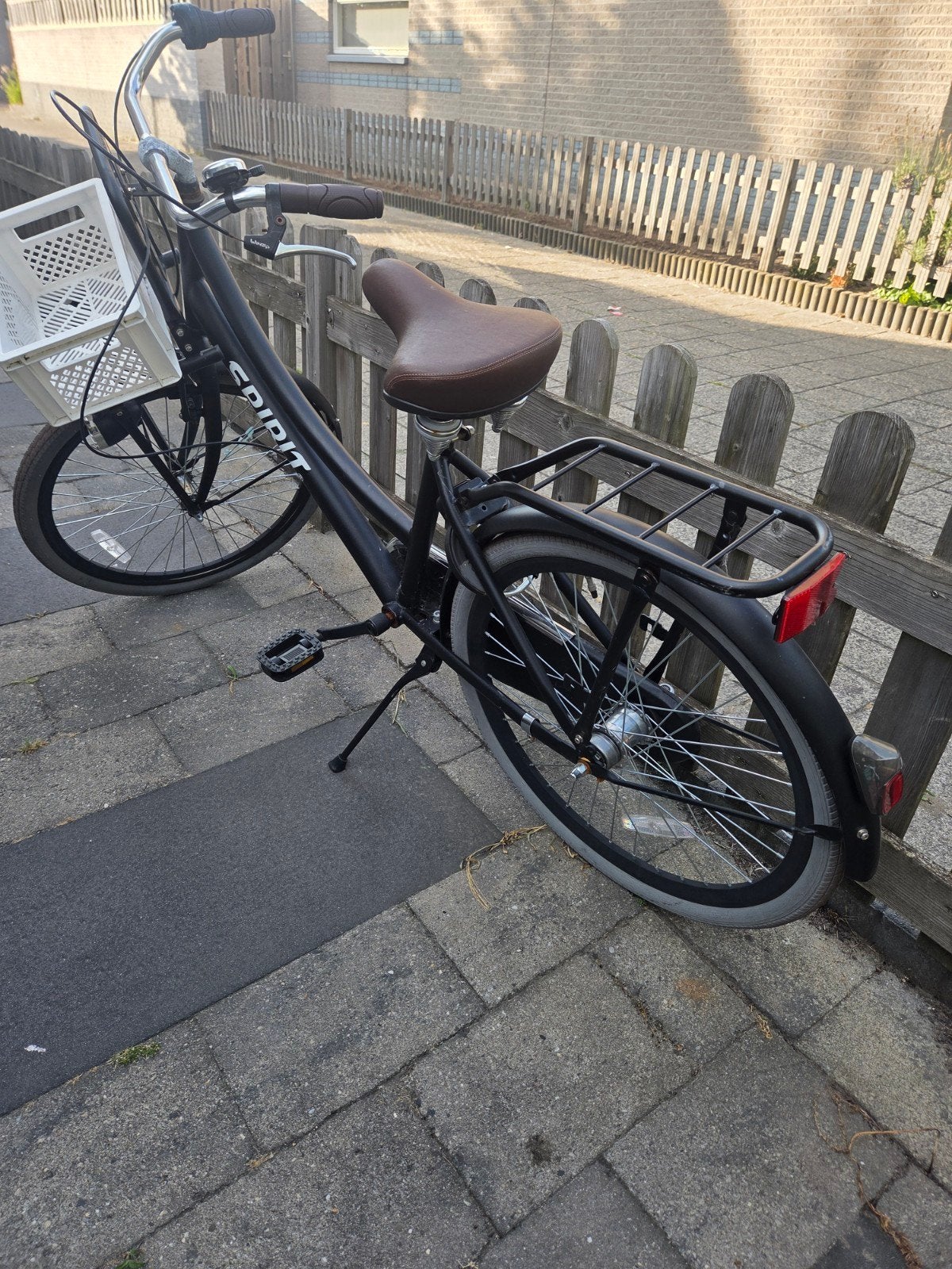 Spirit meisjesfiets 24 inch met voordrager, Fietsen en Brommers, Fietsen | Meisjes, Trommelrem, Ophalen, Overige merken, Gebruikt