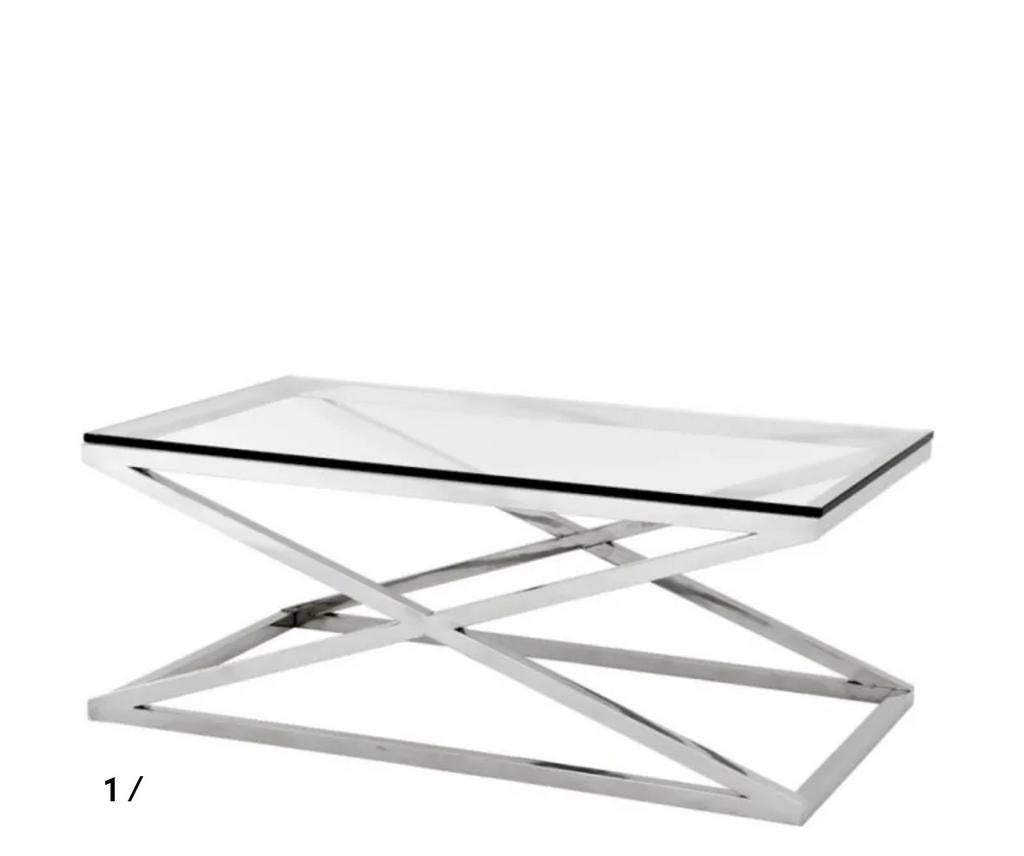 Eichholtz Scissor Salontafel - Modern Design, Ophalen, Gebruikt, 100 tot 150 cm, 50 tot 75 cm