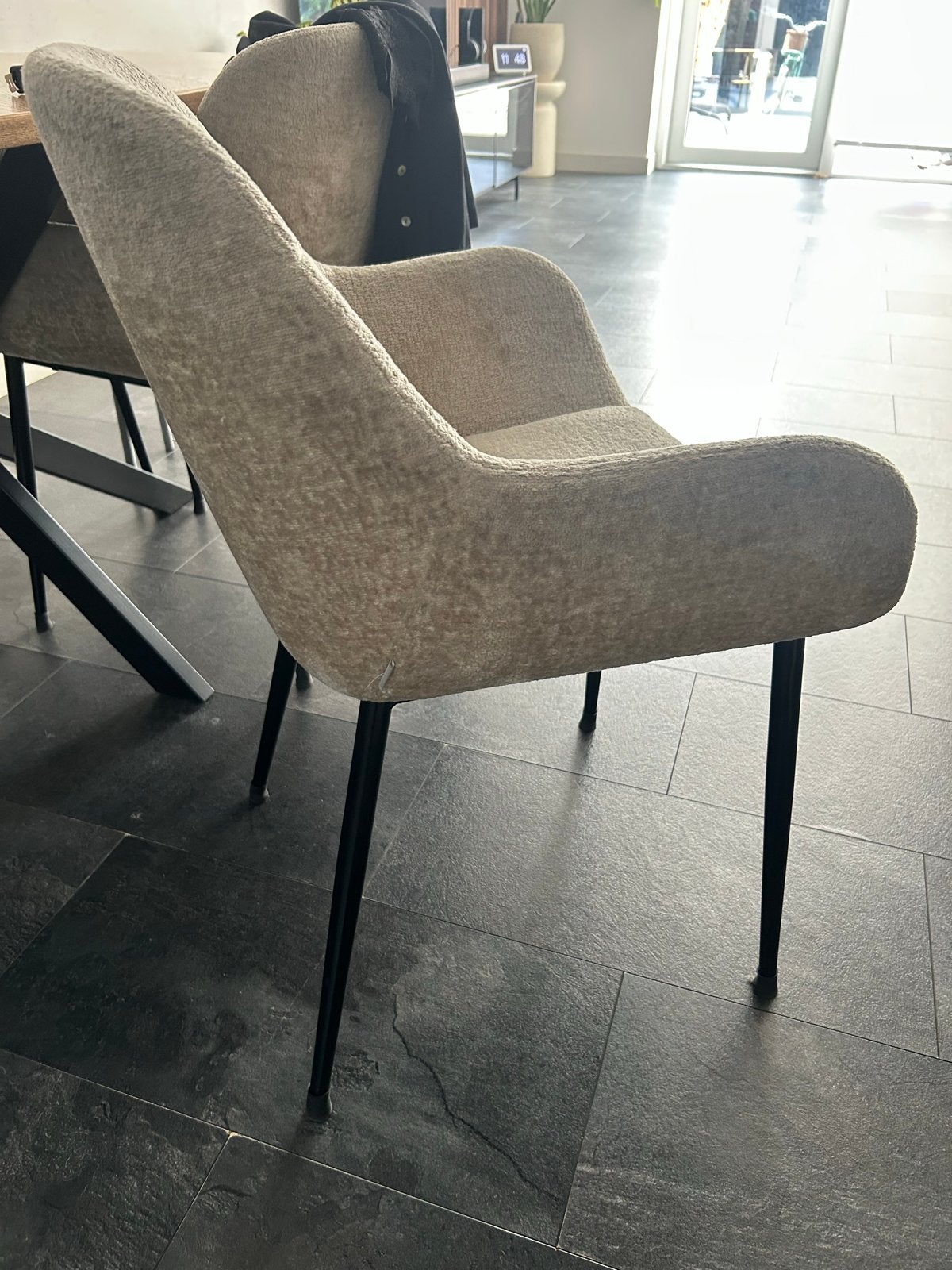 4x KAVE HOME Eetkamerstoelen beige kleur, Ophalen, Gebruikt, 4 tot 6 stoelen