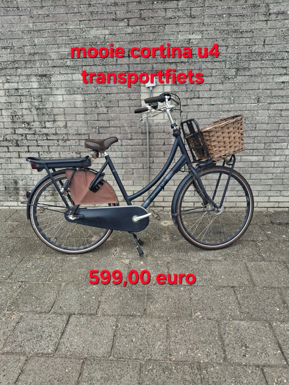 Tk ebike electrische fiets cortina u4 transportfiets, Fietsen en Brommers, Fietsen | Tandems, Minder dan 10 versnellingen, Zo goed als nieuw