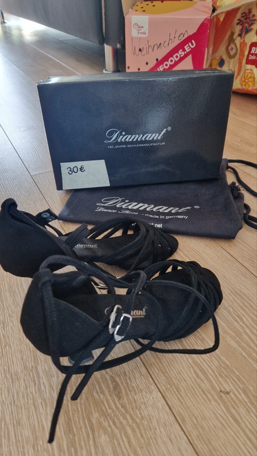 Diamant Dansschoenen - Maat 36 (EU), Diamant, Zwart, Dansschoenen, Ophalen of Verzenden